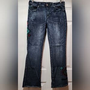 Cowgirl Tuff Women's Western Riding Jeans 31x33 Bootcut - "Southwest Pride"